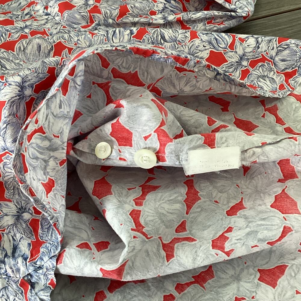 J Crew x Liberty Art Fabric Size 0 Matilda Tulip Floral Print Popover Blouse - Picture 12 of 16